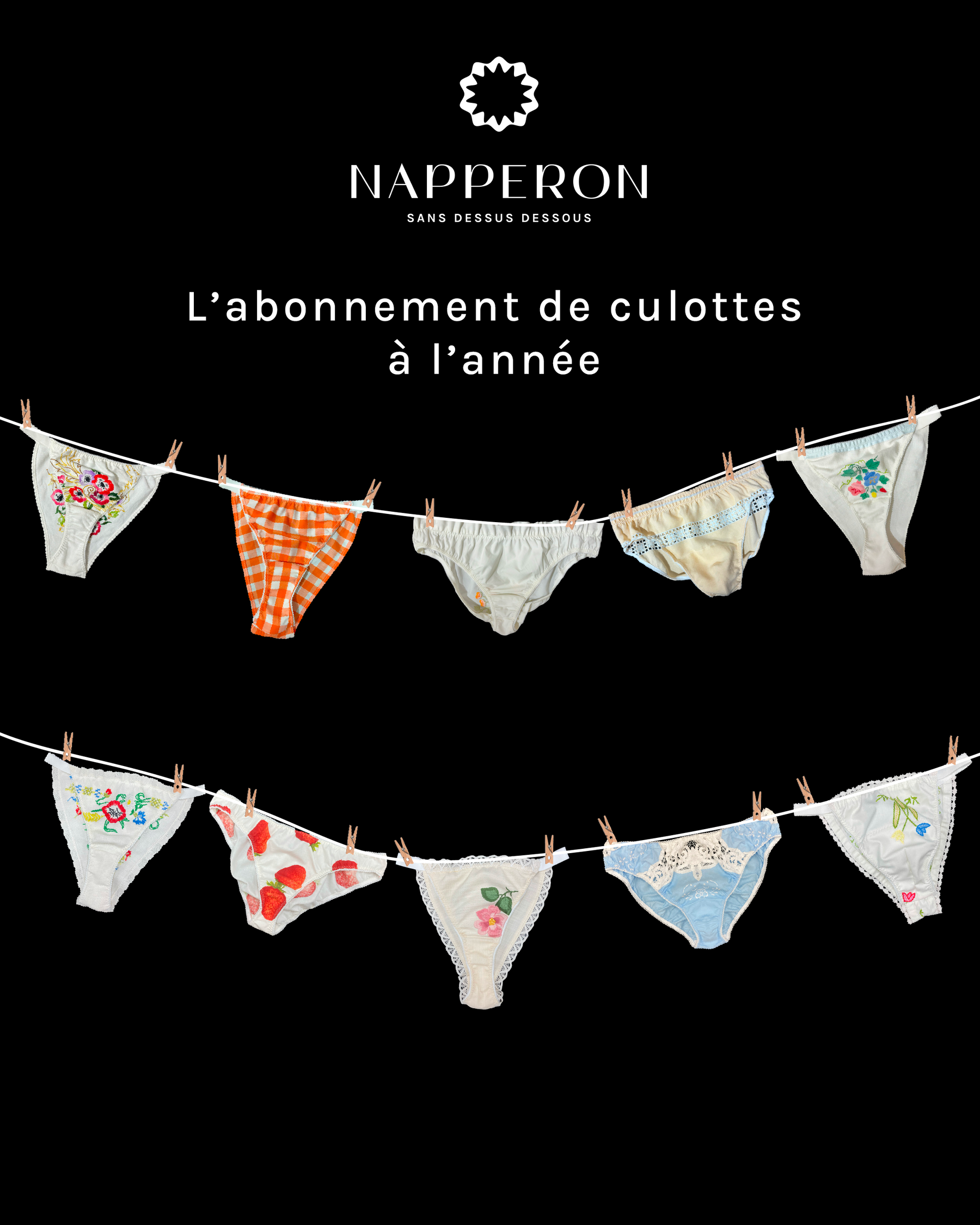 Abonnement de culottes à l'année 💕