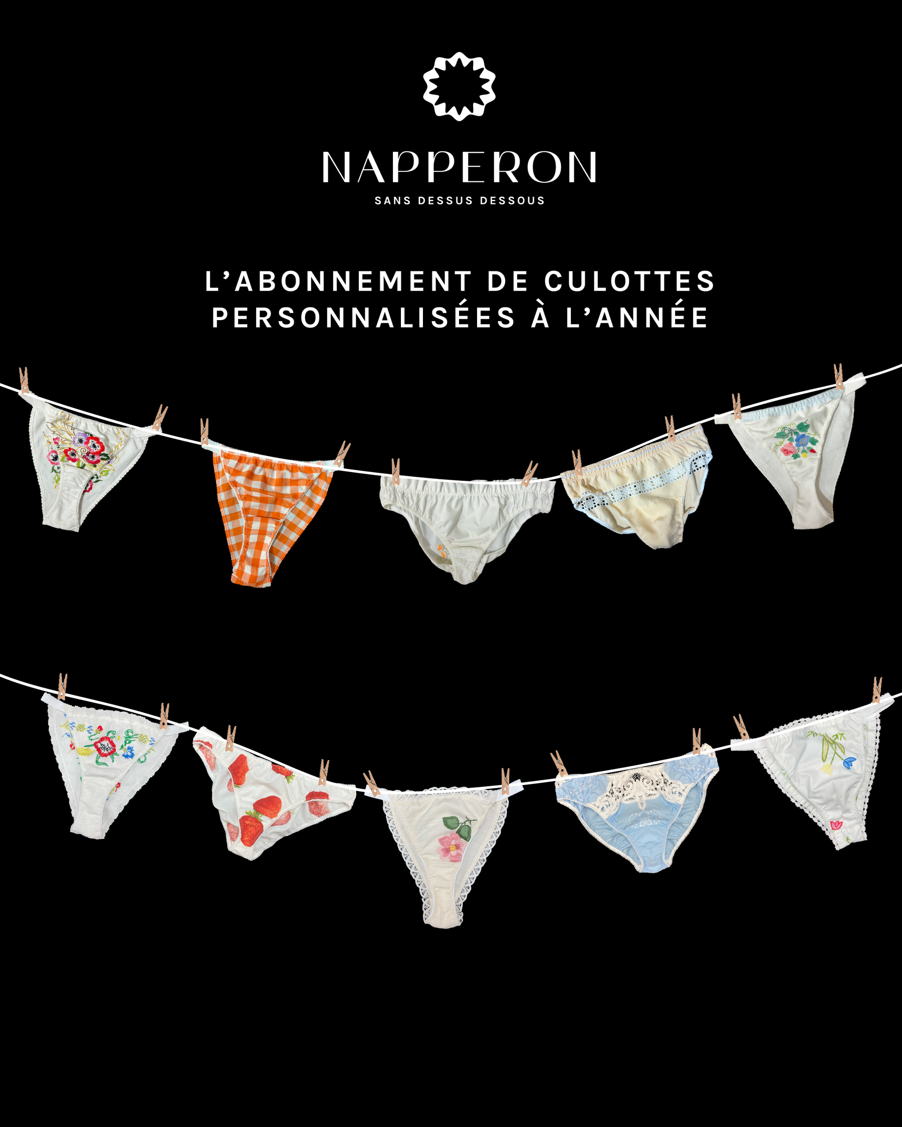 Abonnement de culottes à l'année 💕