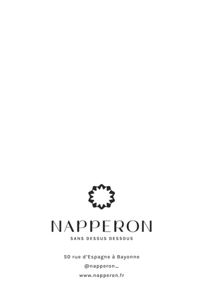 Carte de voeux Napperon